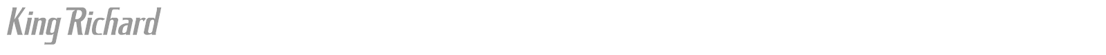 King Richard font preview